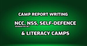 Camp Report Writing edumantraa.net