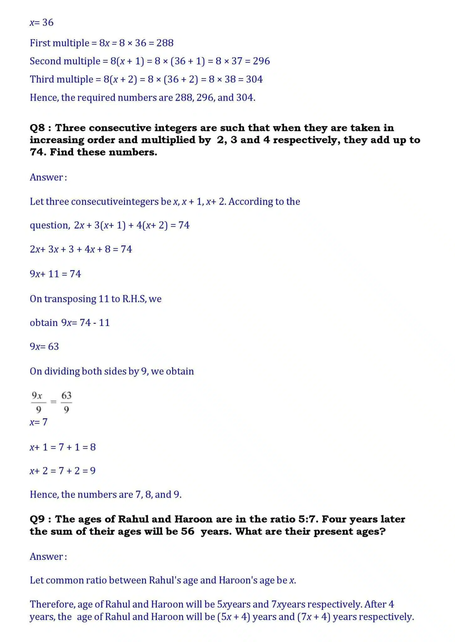 8th maths chapter 2 Complete page 009 1
