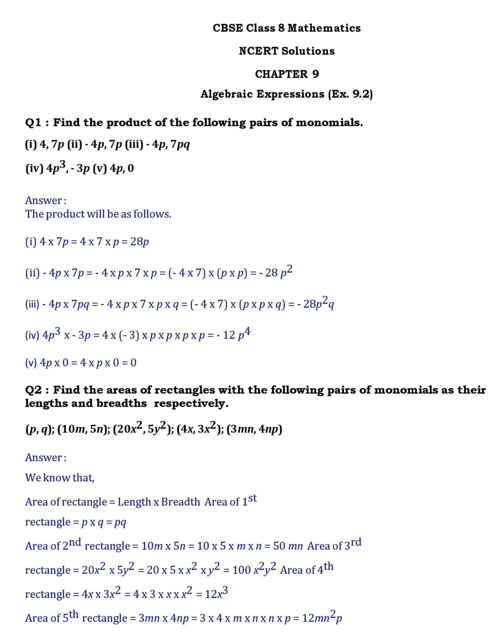 8th maths chapter 9 page 005