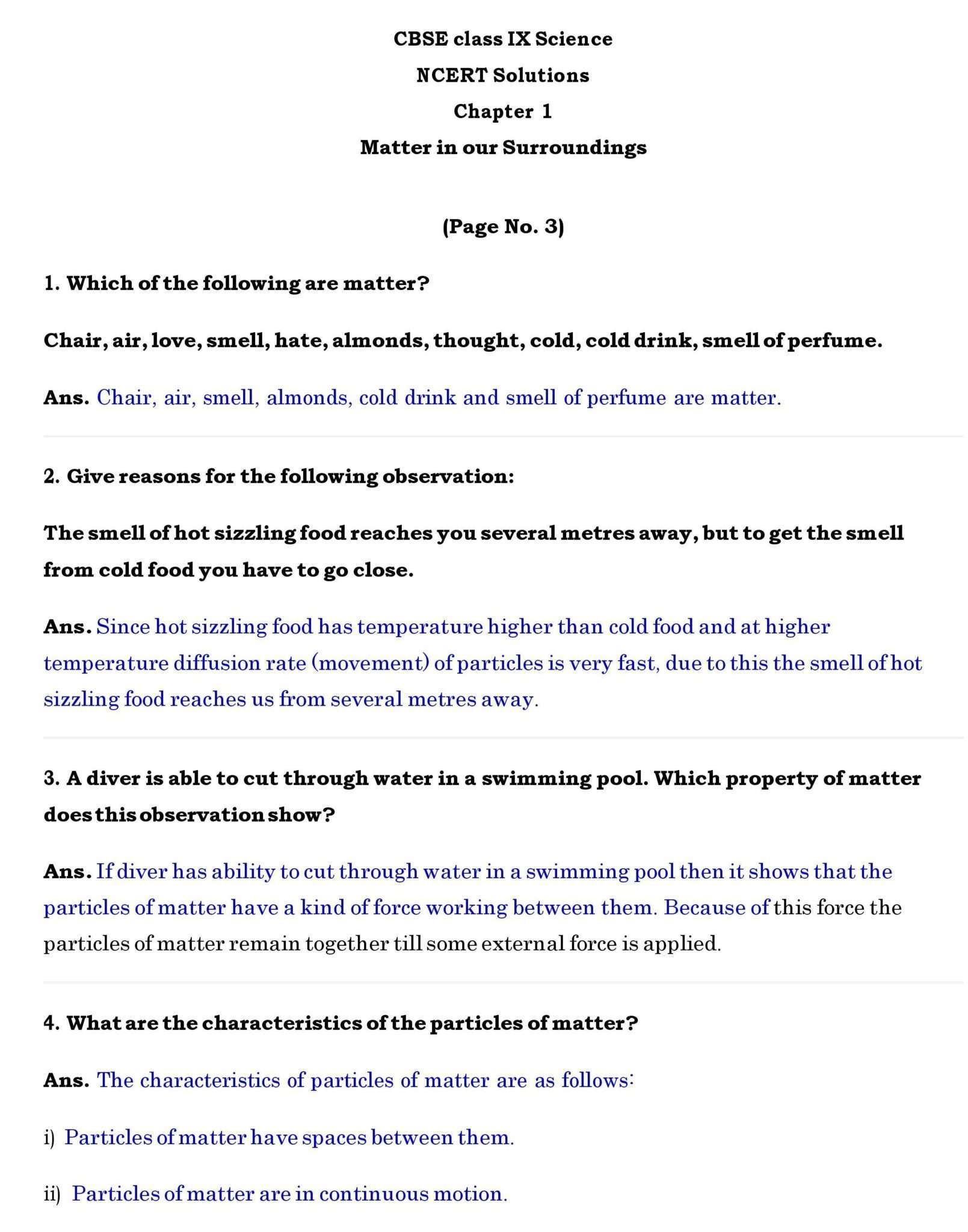 Ch 1 Science Matter in our Surroundings page 001