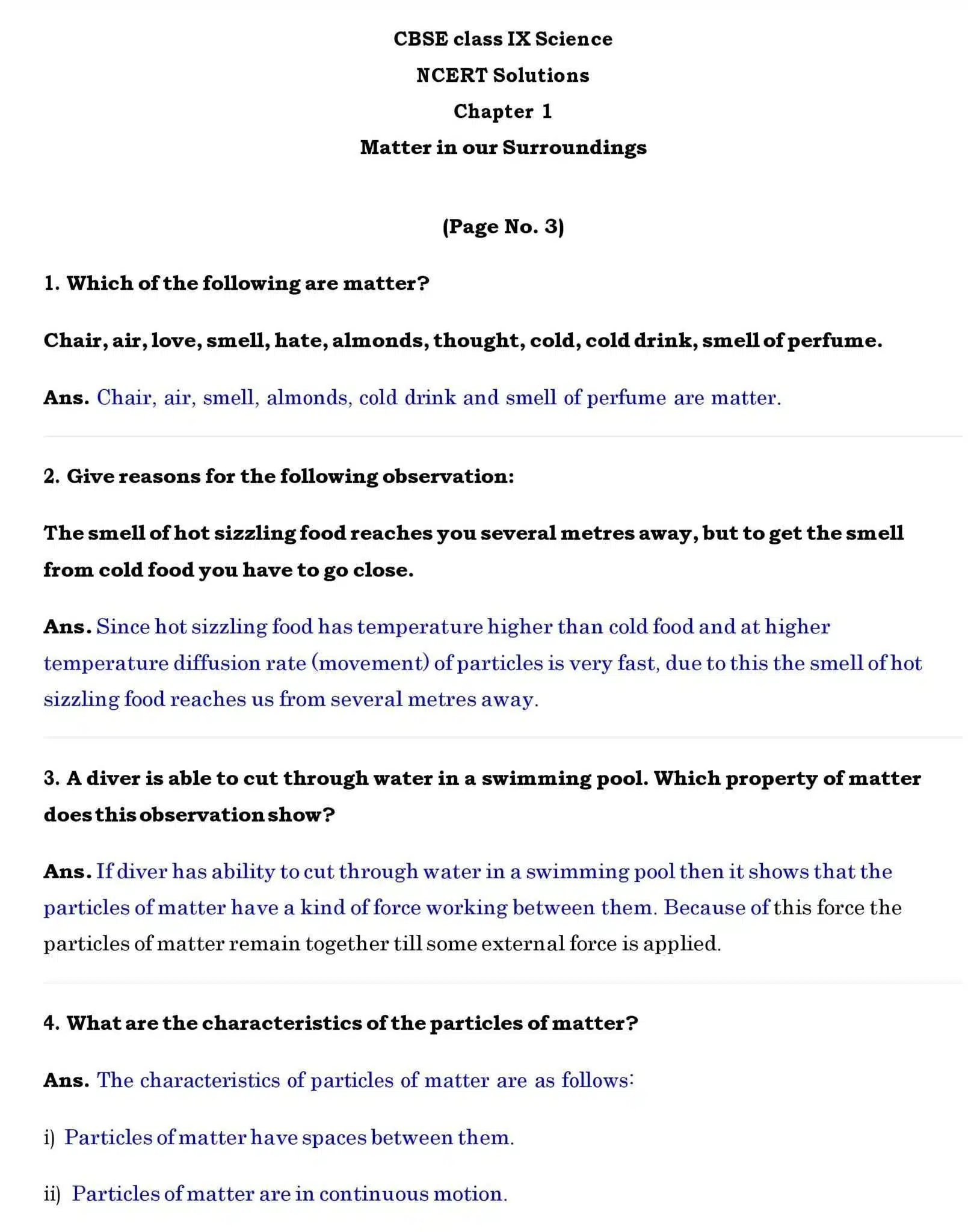 Ch 1 Science Matter in our Surroundings page 001