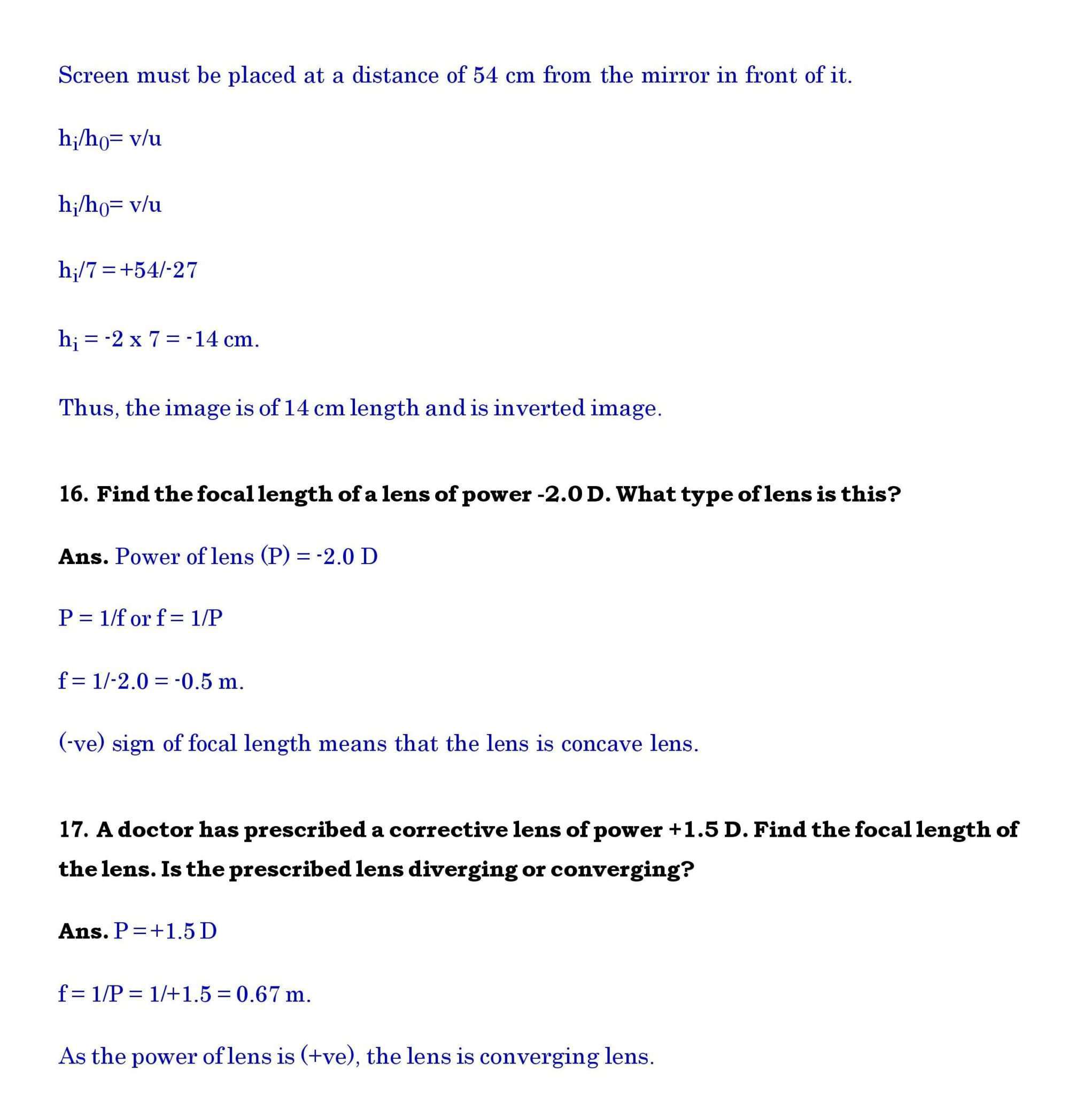 Ch 10 Science Light Reflection and Refraction page 011