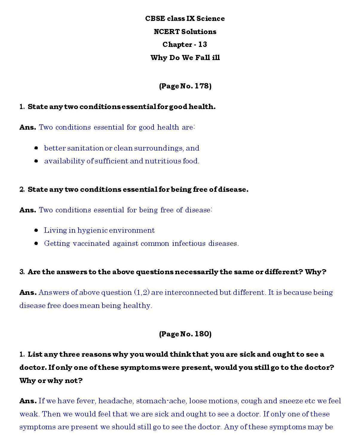 Ch 13 Science Why Do We Fall ill page 001