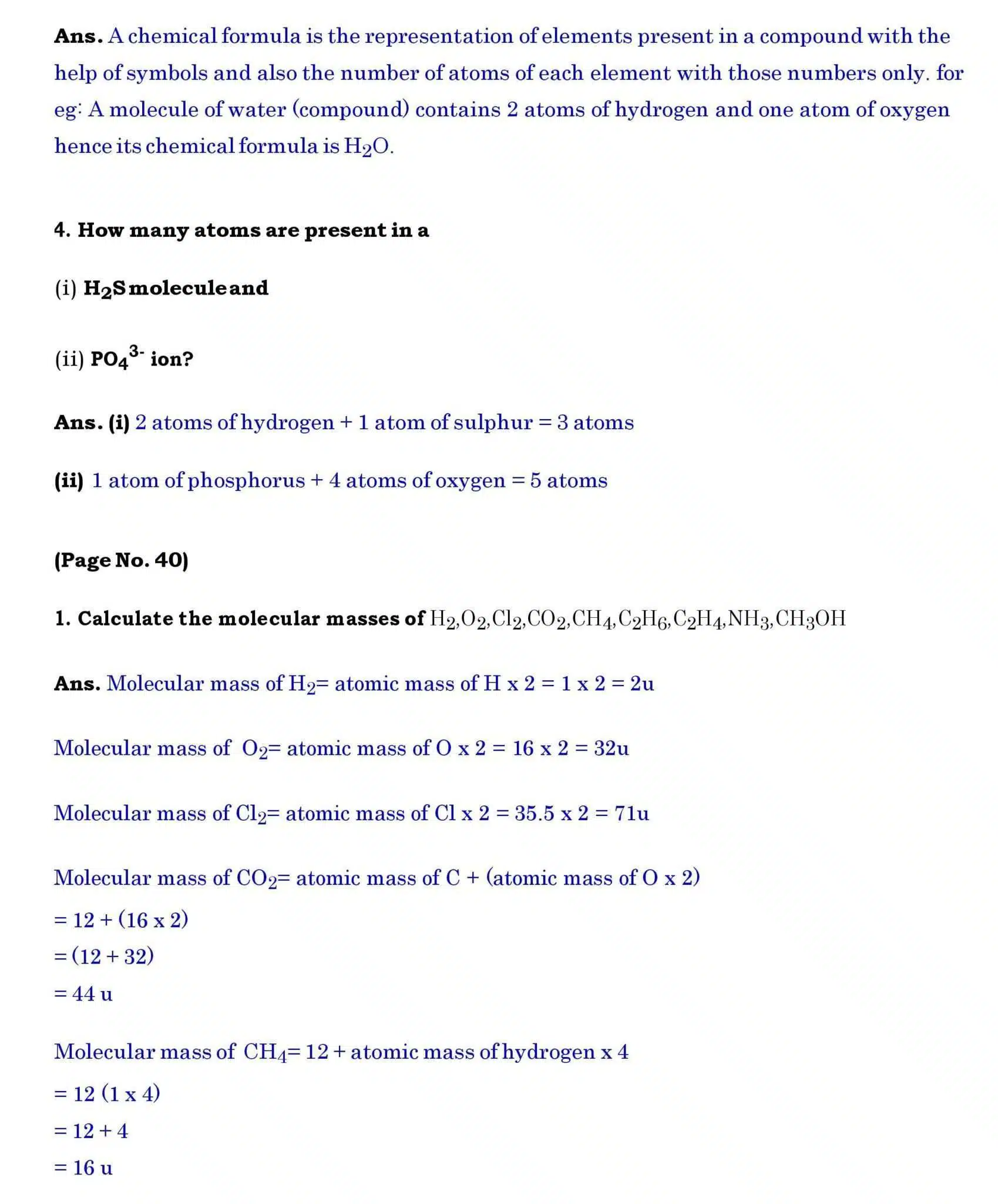 Ch 3 Science Atoms and Molecules page 004