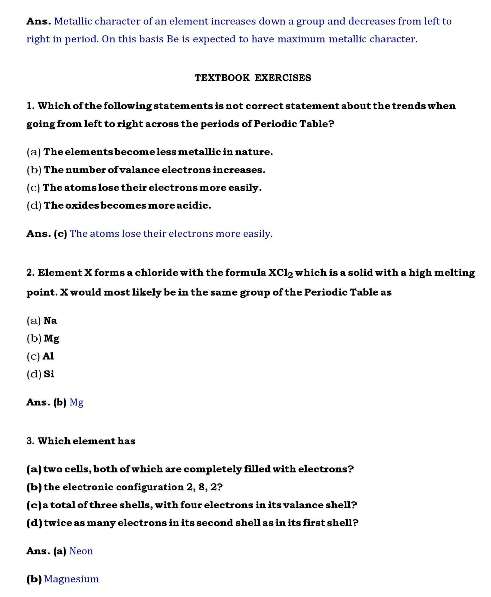Ch 5 Science Periodic Classification of Elements page 004
