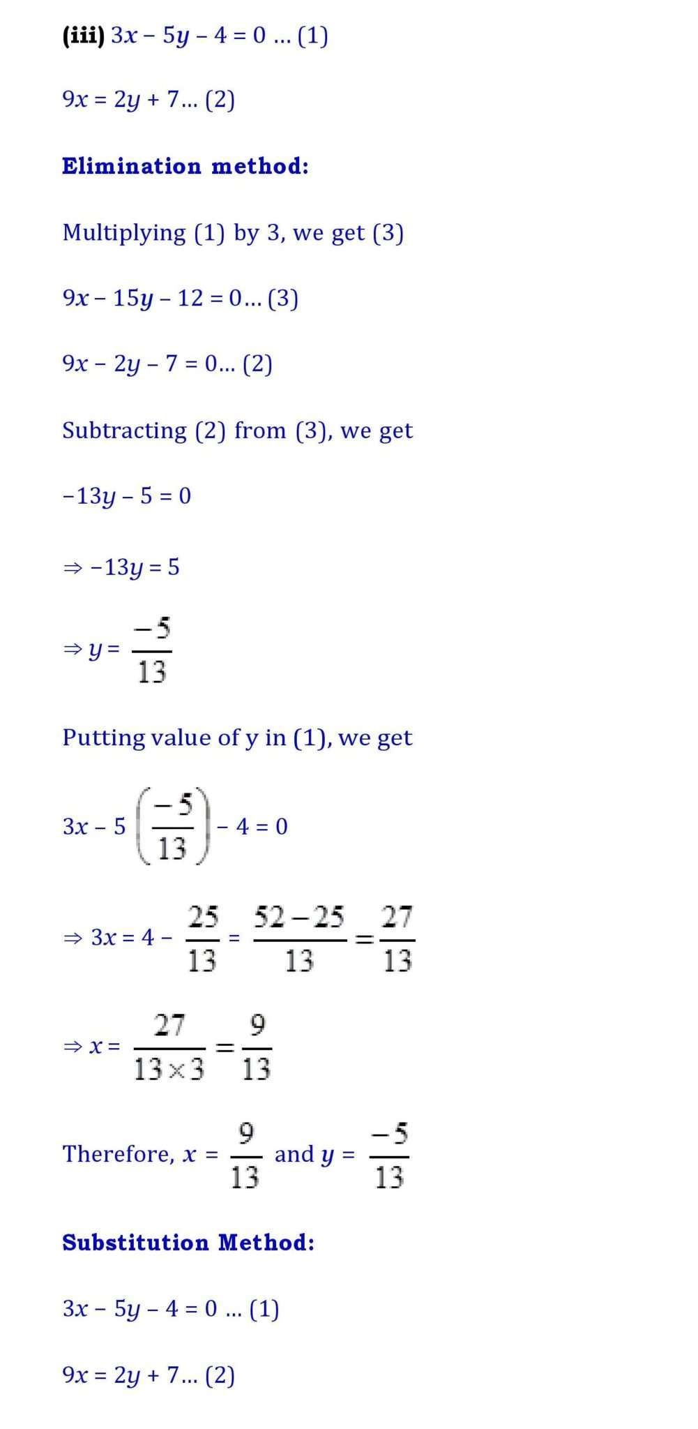 Ch-3 Pair of Linear Equations in Two Variables - Page wise NCERT Solution (3.4) 4 Chapter 3 page 032