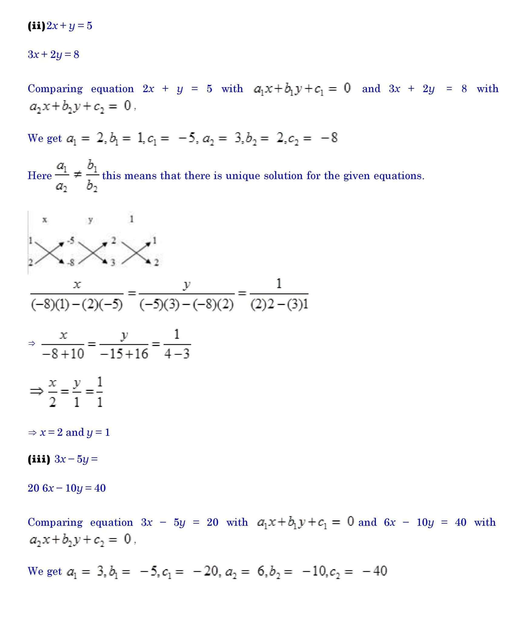 Ch-3 Pair of Linear Equations in Two Variables - Page wise NCERT Solution (3.5) 2 Chapter 3 page 040