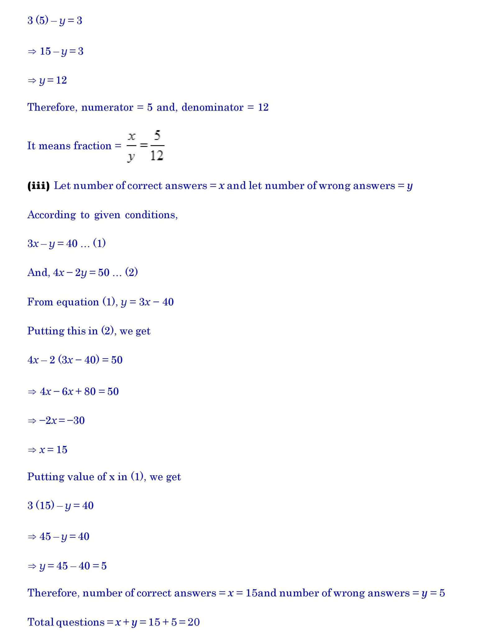 Ch-3 Pair of Linear Equations in Two Variables - Page wise NCERT Solution (3.5) 9 Chapter 3 page 047