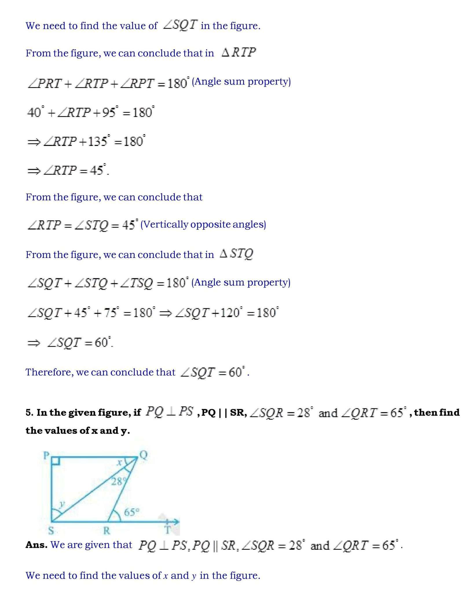 Ch-6 Lines and Angles Page wise NCERT Solution (6.3) 4 Chapter 6 page 016