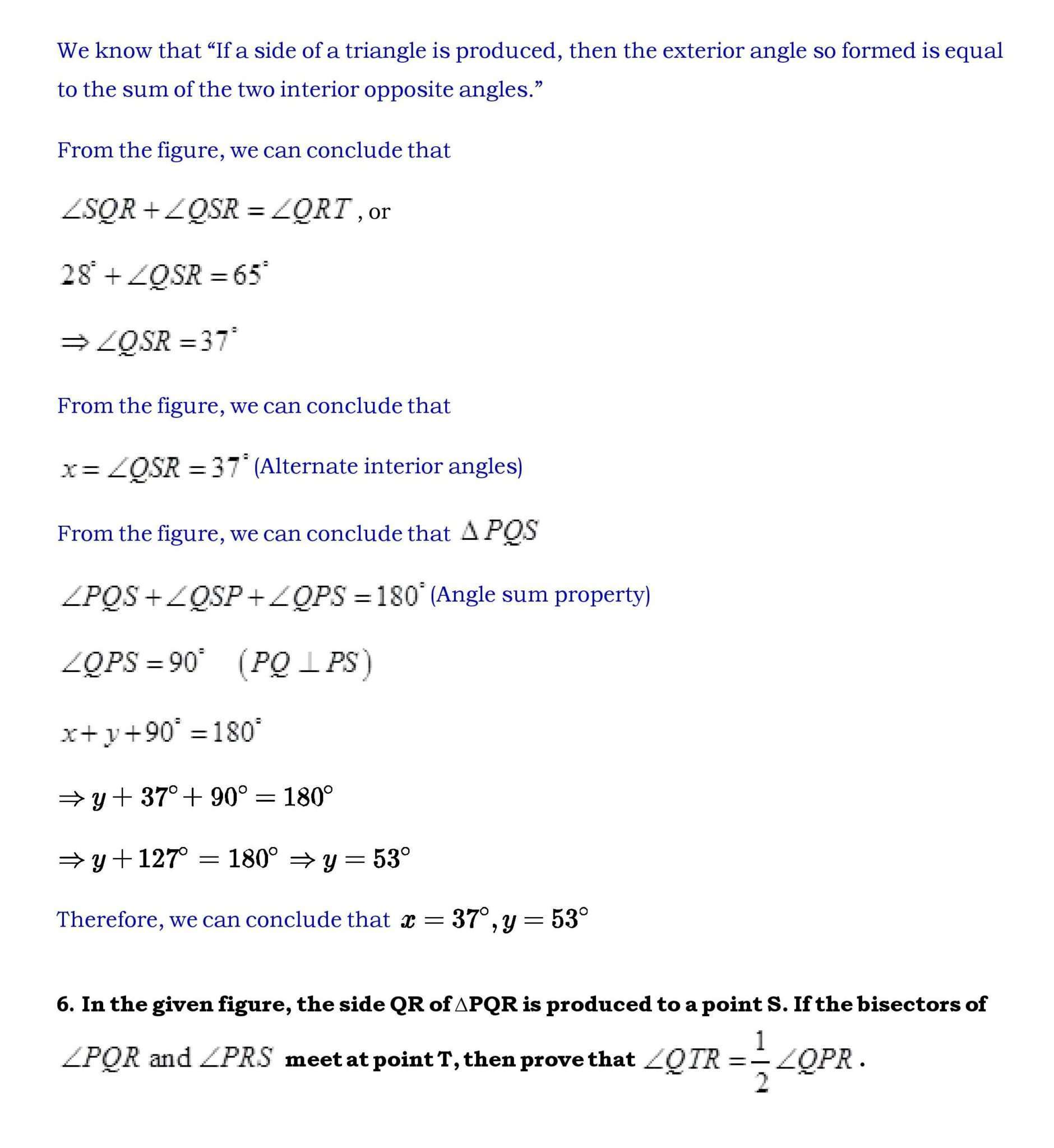 Ch-6 Lines and Angles Page wise NCERT Solution (6.3) 5 Chapter 6 page 017