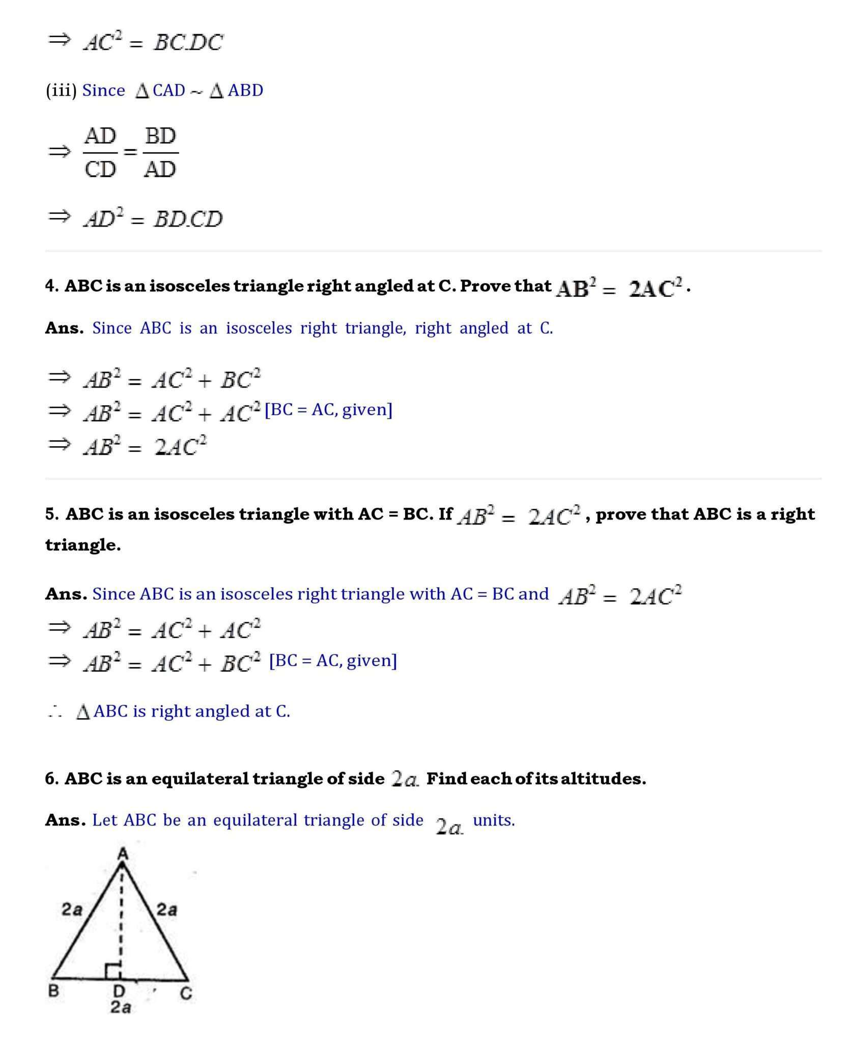 Ch-6 –Triangles - Page wise NCERT Solution (6.5) 4 Chapter 6 page 042