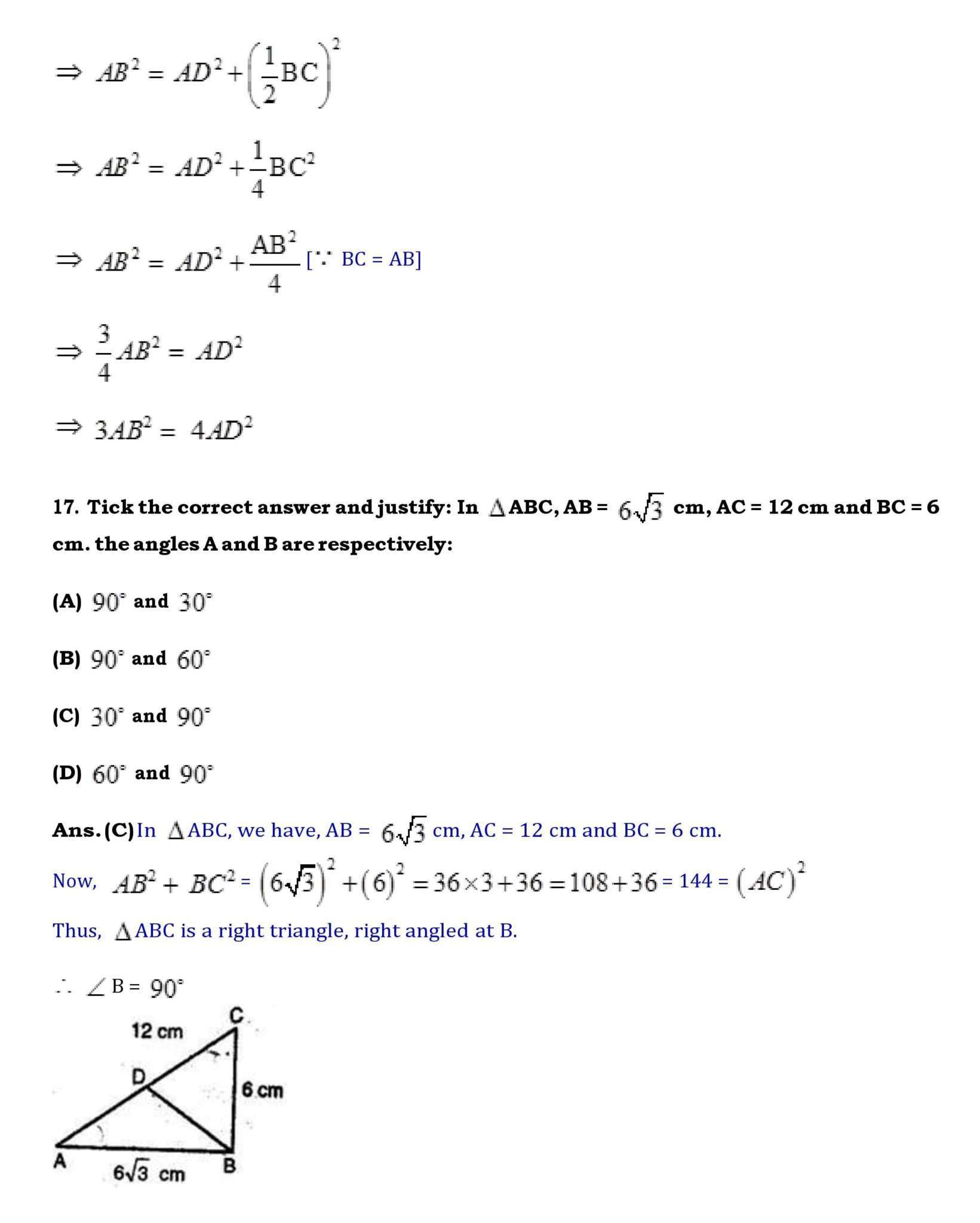 Ch-6 –Triangles - Page wise NCERT Solution (6.5) 15 Chapter 6 page 053