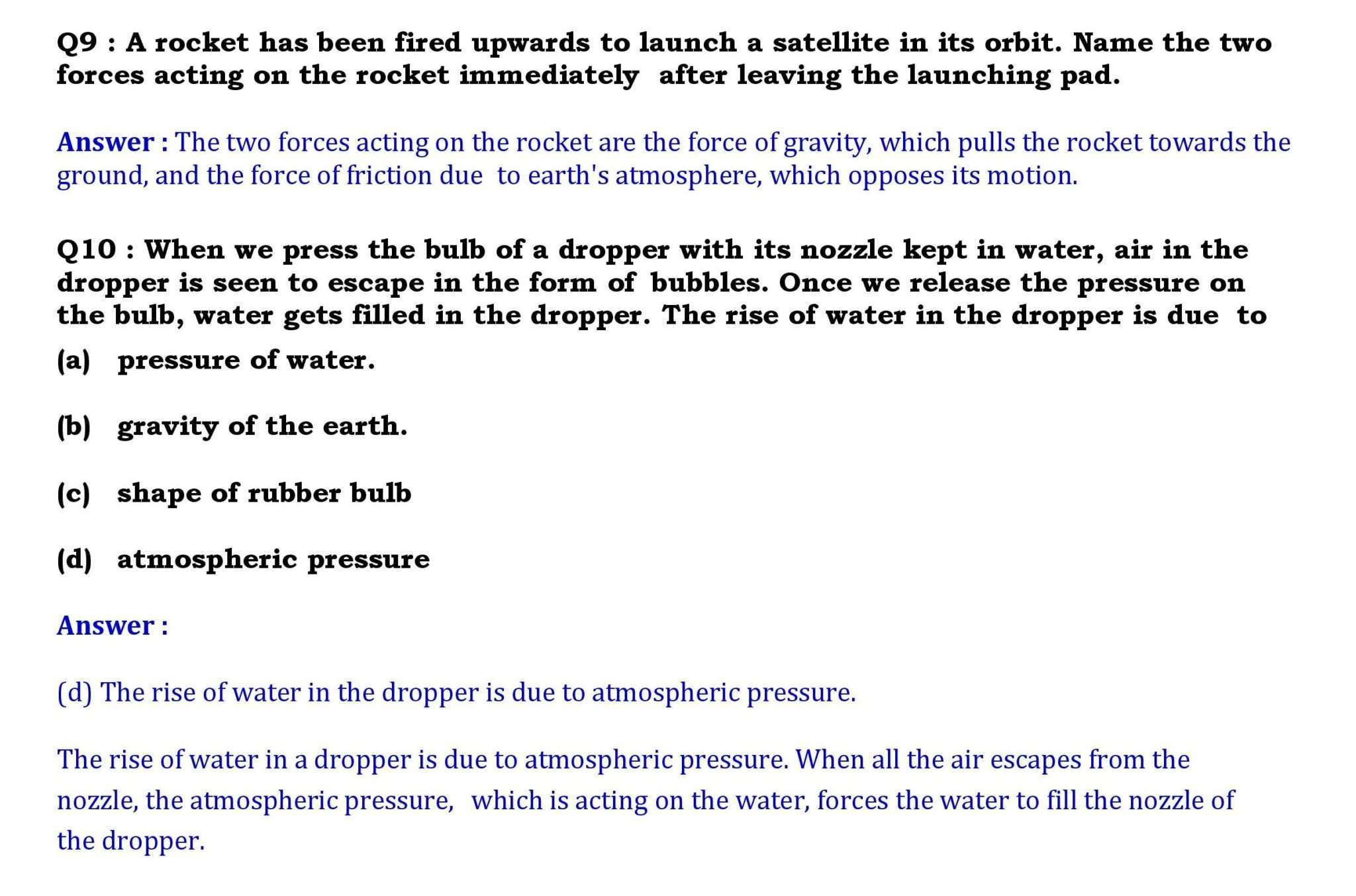 Ch-11 Force and Pressure - Page wise NCERT Solution