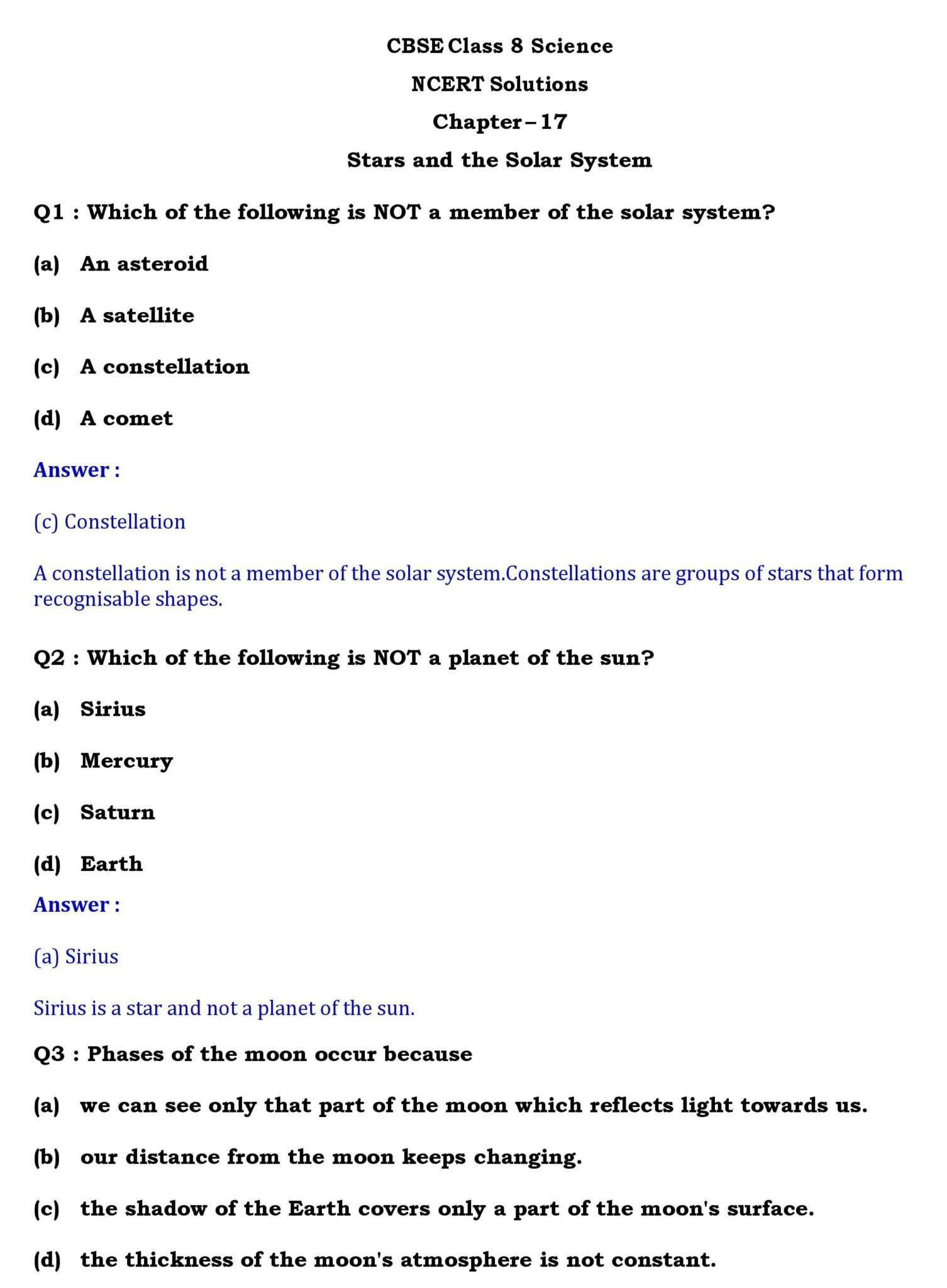 NCERT Solutions for Class 8 Science Chapter 17 page 001