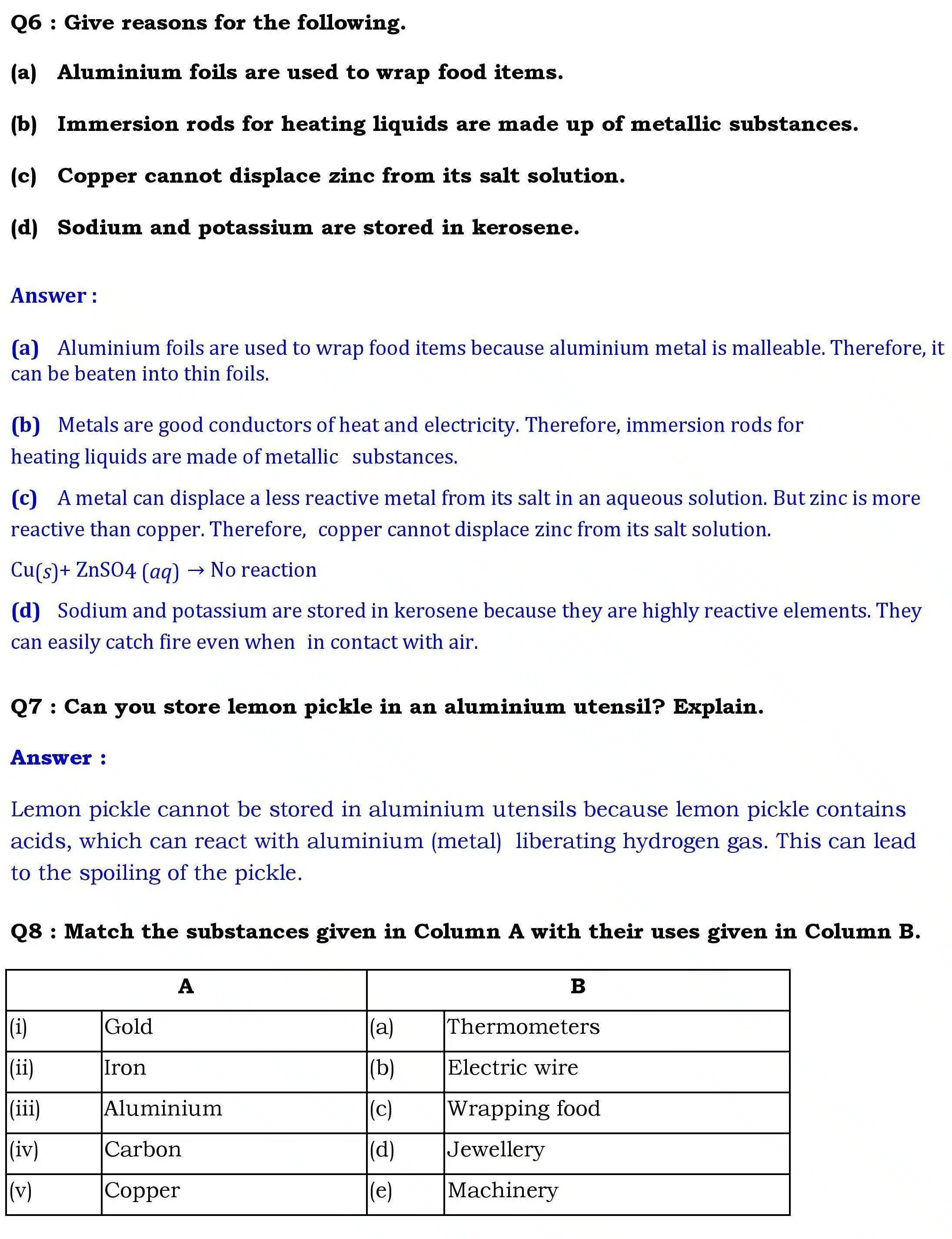 NCERT Solutions for Class 8 Science Chapter 4 page 003