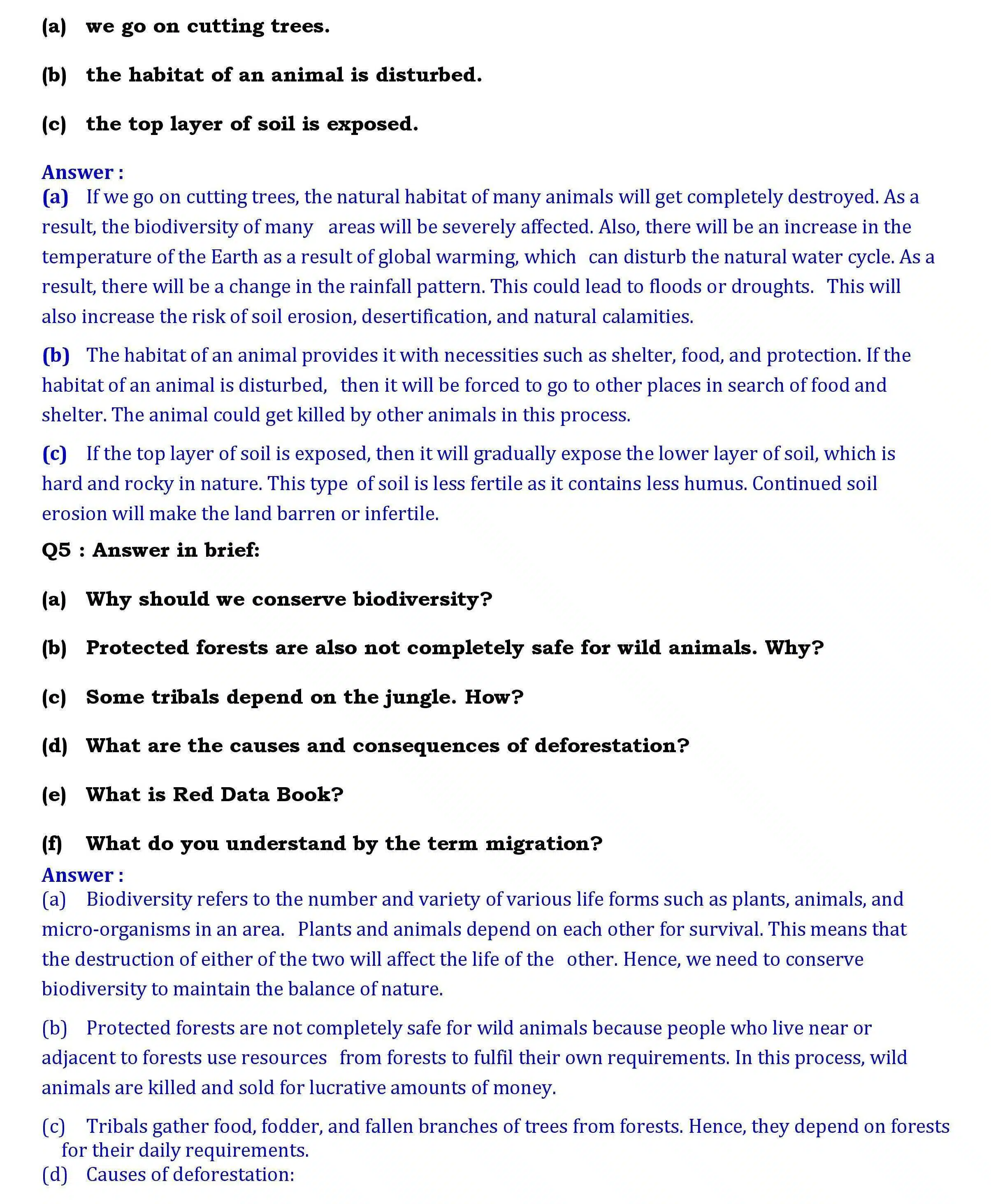 Ch-7 Conservation of Plants and Animals- Page wise NCERT Solution 11 NCERT Solutions for Class 8 Science Chapter 7 page 004