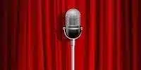 bigstock Microphone And Red Curtain Bac 99790841
