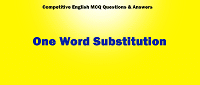 one word substitution edumantra.net