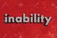 37410932 inability word on red concrete wall edumantra.net