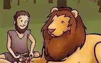 Lion and Slave Short Story Helping Others Moral Stories edumantra.net