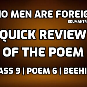 No Men are Foreign-Quick Review of the Poem edumantra.net