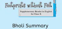 Bholi Class 10th Summary