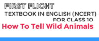 How to Tell Wild Animals- Extract Based comprehension test Questions