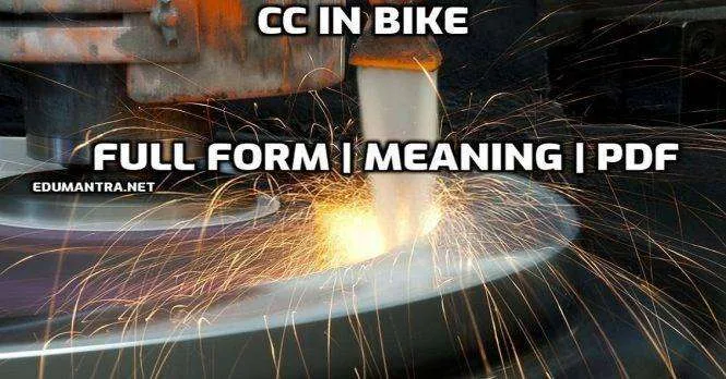 Full-Form of CC in Bike What is the Meaning of CC in Car