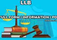 LLB Full Form in English Meaning of LLB