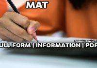 MAT Full Form in English Meaning of MAT