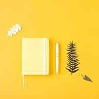 yellow minimalistic notepad entries yellow background 79087 1178