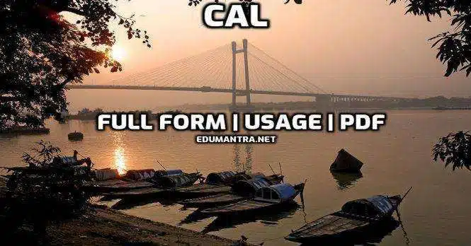 CAL Name Full Form of CAL