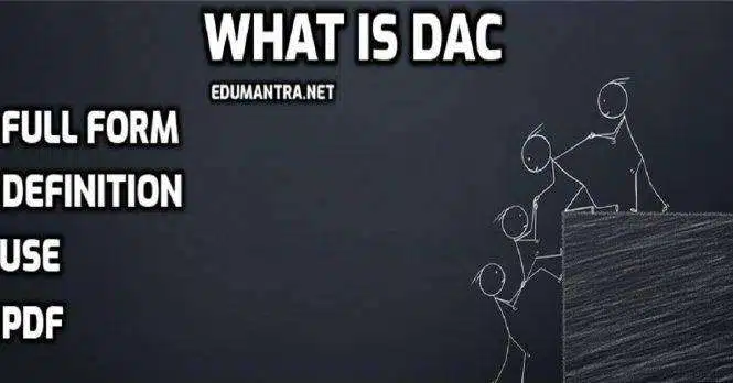 Full-Form of DAC What is DAC