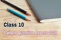 English sample / Model paper for class 10 with solution- Set 5- 2020