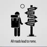 All roads lead to Rome