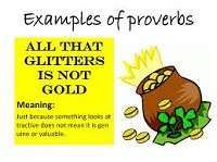 All that glitters is gold meaning in English