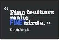 Fine feathers make fine birds