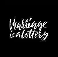 marriage is a lottery hand drawn lettering vector 13524996 edumantra.net