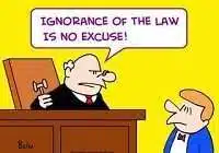 6. Ignorance of the law is no excuse for breaking it meaning in English