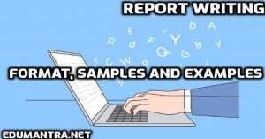 CBSE board- Report Writing Format, Samples and Examples