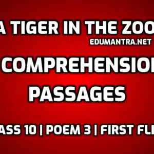 A Tiger in the Zoo- Passages for Comprehension edumantra.net