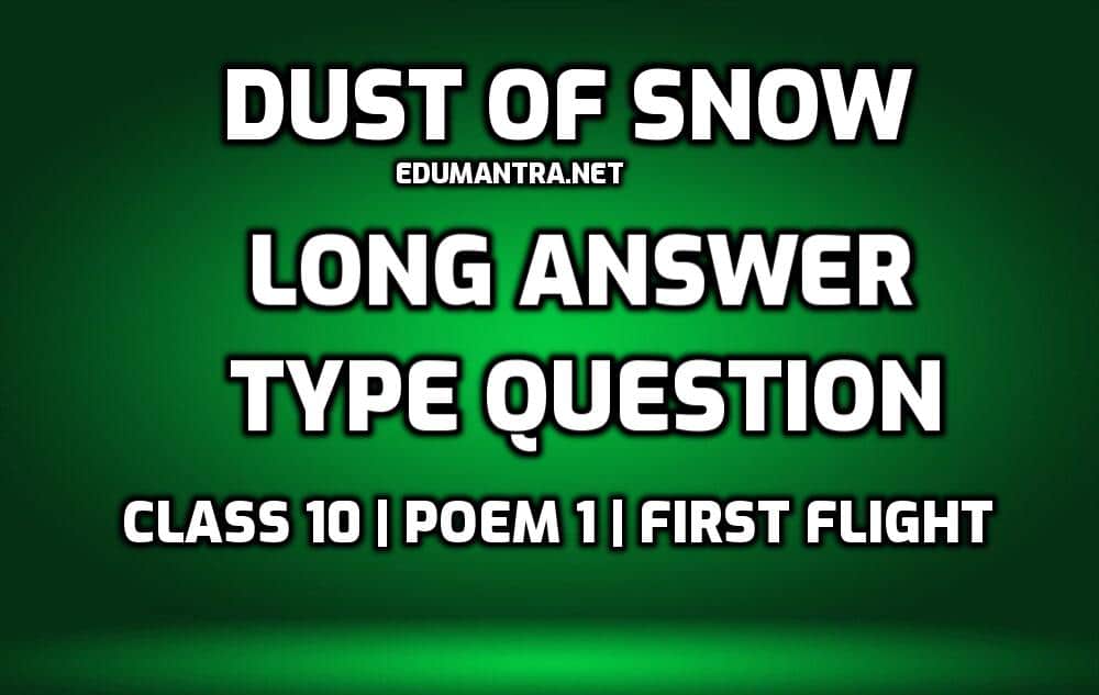 Dust Of Snow MCQ Online Test  ProProfs Quiz