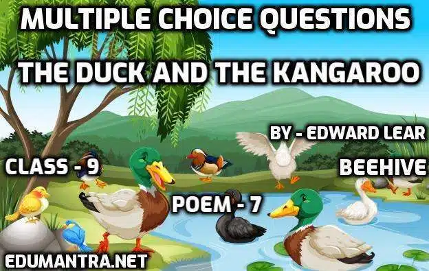 The Duck and The Kangaroo MCQ