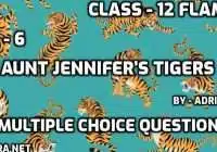 Aunt Jennifers Tigers