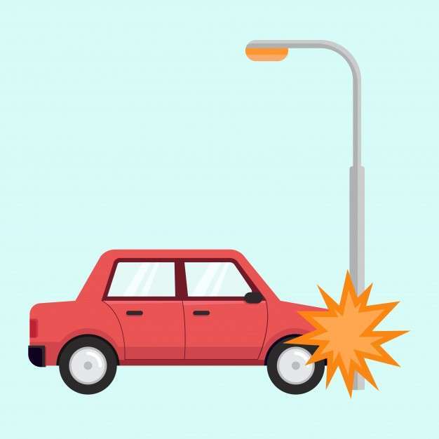 flat design concept car accident 16734 65
