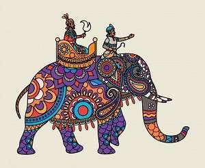 indian ornate maharajah elephant 81894 708