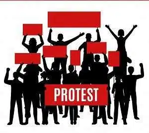 social protest silhouettes composition 98292 2863