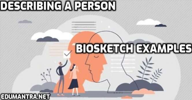 Biosketch Examples For Class 8 Along With Bio Sketch Questions