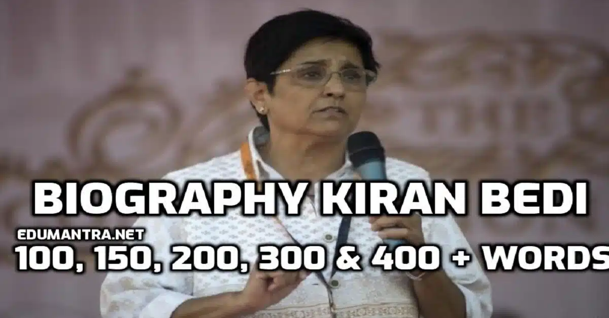 Biography Kiran Bedi edumantra.net
