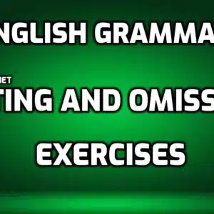 English Grammar Editing and Omission Class edumantra.net